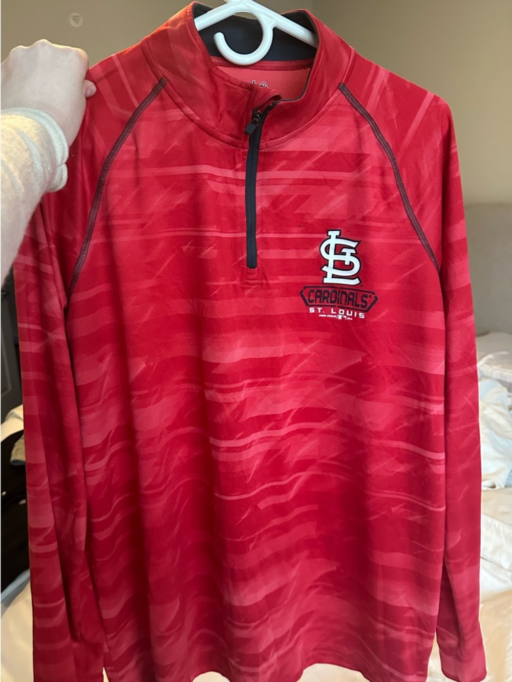 Under Armour Red St. Louis Cardinals Quarter-Zip Pullover
